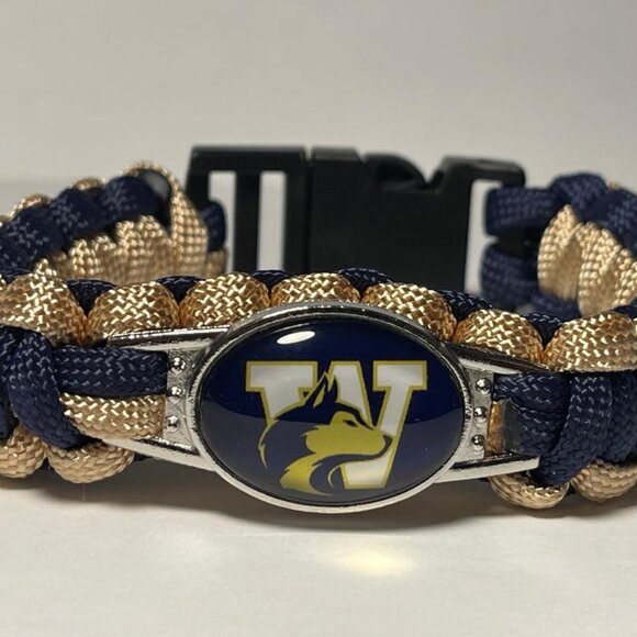 Washington Huskies NCAA Paracord Bracelet NEW - Picture 1 of 2